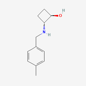 trans-2-{[(4-Methylphenyl)methyl]amino}cyclobutan-1-ol