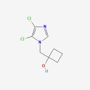 1-[(4,5-dichloro-1H-imidazol-1-yl)methyl]cyclobutan-1-ol