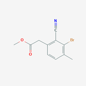 Methyl 3-bromo-2-cyano-4-methylphenylacetate