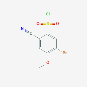 molecular formula C8H5BrClNO3S B1484774 5-Bromo-2-cyano-4-methoxybenzenesulfonyl chloride CAS No. 1806851-49-9