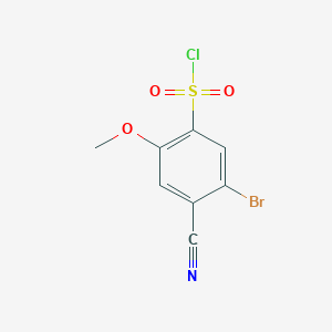 5-Bromo-4-cyano-2-methoxybenzenesulfonyl chloride