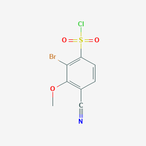 2-Bromo-4-cyano-3-methoxybenzenesulfonyl chloride
