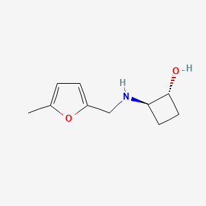 molecular formula C10H15NO2 B1484780 trans-2-{[(5-Methylfuran-2-yl)methyl]amino}cyclobutan-1-ol CAS No. 1842311-34-5