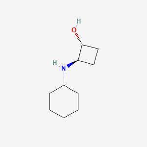 molecular formula C10H19NO B1484785 trans-2-(Cyclohexylamino)cyclobutan-1-ol CAS No. 1844254-68-7
