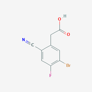 5-Bromo-2-cyano-4-fluorophenylacetic acid