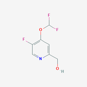 molecular formula C7H6F3NO2 B1484787 (4-(Difluoromethoxy)-5-fluoropyridin-2-yl)methanol CAS No. 1806275-47-7