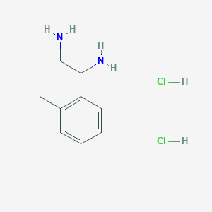 molecular formula C10H18Cl2N2 B1484791 1-(2,4-Dimethylphenyl)ethane-1,2-diamine dihydrochloride CAS No. 2097929-51-4