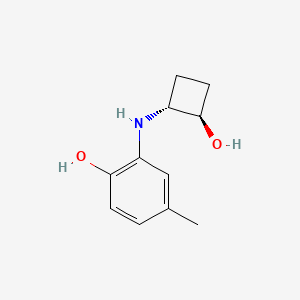 molecular formula C11H15NO2 B1484792 2-{[trans-2-Hydroxycyclobutyl]amino}-4-methylphenol CAS No. 2166180-74-9