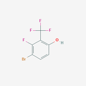 molecular formula C7H3BrF4O B1484796 3-Bromo-2-fluoro-6-hydroxybenzotrifluoride CAS No. 1807191-77-0