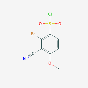 molecular formula C8H5BrClNO3S B1484797 2-Bromo-3-cyano-4-methoxybenzenesulfonyl chloride CAS No. 1807018-14-9