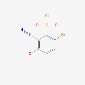 molecular formula C8H5BrClNO3S B1484798 6-Bromo-2-cyano-3-methoxybenzenesulfonyl chloride CAS No. 1805490-42-9