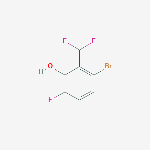 B1484808 6-Bromo-3-fluoro-2-hydroxybenzodifluoride CAS No. 1807191-10-1