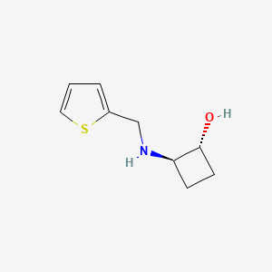 molecular formula C9H13NOS B1484809 trans-2-{[(Thiophen-2-yl)methyl]amino}cyclobutan-1-ol CAS No. 1867505-96-1