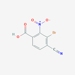 3-Bromo-4-cyano-2-nitrobenzoic acid