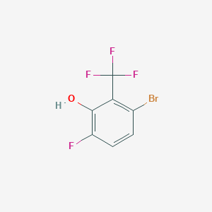 molecular formula C7H3BrF4O B1484816 6-Bromo-3-fluoro-2-hydroxybenzotrifluoride CAS No. 1805028-28-7