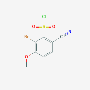 molecular formula C8H5BrClNO3S B1484820 2-Bromo-6-cyano-3-methoxybenzenesulfonyl chloride CAS No. 1805570-92-6