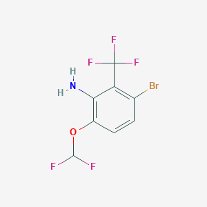 3-Bromo-6-difluoromethoxy-2-(trifluoromethyl)aniline