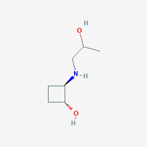 trans-2-[(2-Hydroxypropyl)amino]cyclobutan-1-ol