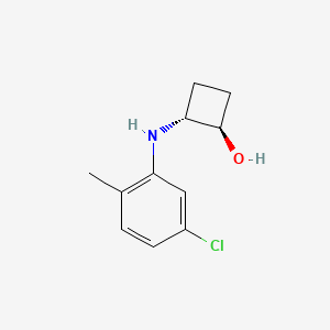 molecular formula C11H14ClNO B1484828 trans-2-[(5-Chloro-2-methylphenyl)amino]cyclobutan-1-ol CAS No. 2147839-27-6