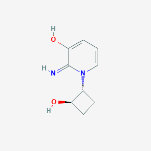 molecular formula C9H12N2O2 B1484829 1-[trans-2-Hydroxycyclobutyl]-2-imino-1,2-dihydropyridin-3-ol CAS No. 2165985-34-0