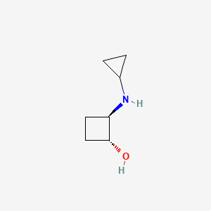 molecular formula C7H13NO B1484830 trans-2-(Cyclopropylamino)cyclobutan-1-ol CAS No. 2165638-87-7