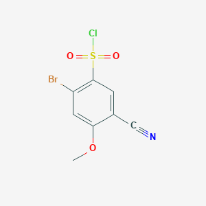 molecular formula C8H5BrClNO3S B1484832 2-Bromo-5-cyano-4-methoxybenzenesulfonyl chloride CAS No. 1806059-81-3