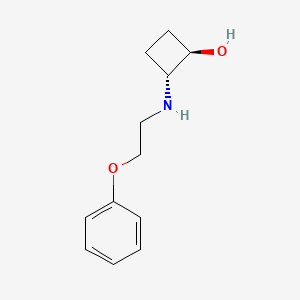 trans-2-[(2-Phenoxyethyl)amino]cyclobutan-1-ol