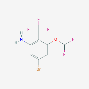 5-Bromo-3-difluoromethoxy-2-(trifluoromethyl)aniline