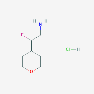 2-Fluoro-2-(oxan-4-yl)ethan-1-amine hydrochloride