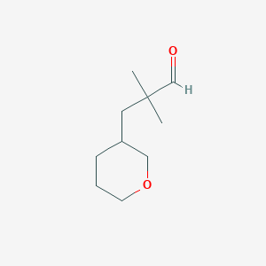 molecular formula C10H18O2 B1484864 2,2-Dimethyl-3-(oxan-3-yl)propanal CAS No. 2098062-93-0