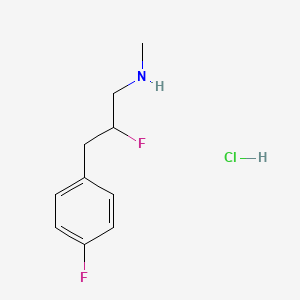 molecular formula C10H14ClF2N B1484868 [2-Fluoro-3-(4-fluorophenyl)propyl](methyl)amine hydrochloride CAS No. 2098053-24-6