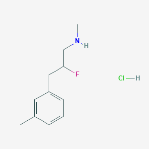 molecular formula C11H17ClFN B1484870 [2-Fluoro-3-(3-methylphenyl)propyl](methyl)amine hydrochloride CAS No. 2098121-13-0