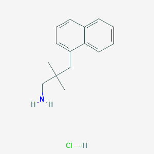 molecular formula C15H20ClN B1484882 2,2-二甲基-3-(萘-1-基)丙-1-胺盐酸盐 CAS No. 2098058-72-9