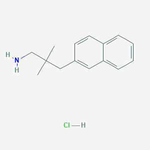 molecular formula C15H20ClN B1484883 2,2-二甲基-3-(萘-2-基)丙-1-胺盐酸盐 CAS No. 2098112-72-0