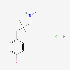 molecular formula C12H19ClFN B1484886 [3-(4-Fluorophenyl)-2,2-dimethylpropyl](methyl)amine hydrochloride CAS No. 2097960-38-6