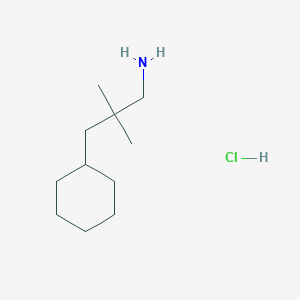 3-Cyclohexyl-2,2-dimethylpropan-1-amine hydrochloride