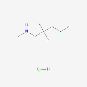 molecular formula C9H20ClN B1484888 Methyl(2,2,4-trimethylpent-4-en-1-yl)amine hydrochloride CAS No. 2098016-62-5