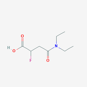 molecular formula C8H14FNO3 B1484891 3-(Diethylcarbamoyl)-2-fluoropropanoic acid CAS No. 2098113-36-9