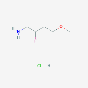 molecular formula C5H13ClFNO B1484894 2-氟-4-甲氧基丁-1-胺盐酸盐 CAS No. 2098022-94-5