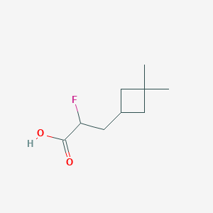 B1484899 3-(3,3-Dimethylcyclobutyl)-2-fluoropropanoic acid CAS No. 2090151-71-4
