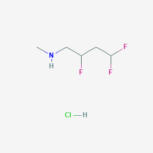 molecular formula C5H11ClF3N B1484911 Methyl(2,4,4-trifluorobutyl)amine hydrochloride CAS No. 2098058-29-6