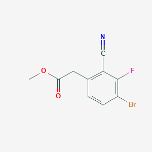molecular formula C10H7BrFNO2 B1484929 Methyl 4-bromo-2-cyano-3-fluorophenylacetate CAS No. 1805596-12-6