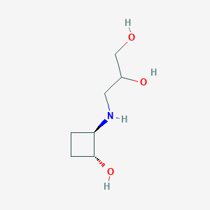 B1484932 3-{[trans-2-Hydroxycyclobutyl]amino}propane-1,2-diol CAS No. 2138591-80-5