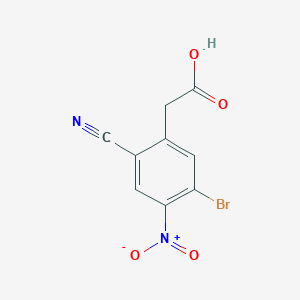 molecular formula C9H5BrN2O4 B1484939 5-Bromo-2-cyano-4-nitrophenylacetic acid CAS No. 1805415-31-9