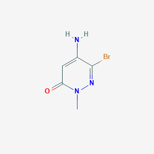molecular formula C5H6BrN3O B1484944 5-Amino-6-bromo-2-methyl-2H-pyridazin-3-one CAS No. 65269-64-9