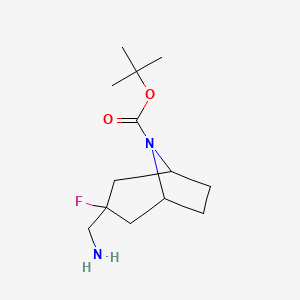 molecular formula C13H23FN2O2 B1484957 Tert-butyl 3-(aminomethyl)-3-fluoro-8-azabicyclo[3.2.1]octane-8-carboxylate CAS No. 2097968-01-7