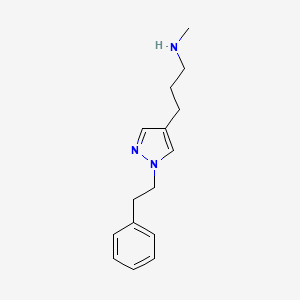 methyl({3-[1-(2-phenylethyl)-1H-pyrazol-4-yl]propyl})amine