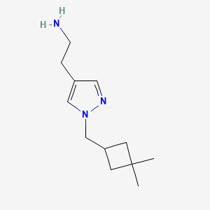 2-{1-[(3,3-dimethylcyclobutyl)methyl]-1H-pyrazol-4-yl}ethan-1-amine