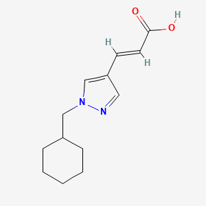 (2E)-3-[1-(cyclohexylmethyl)-1H-pyrazol-4-yl]prop-2-enoic acid