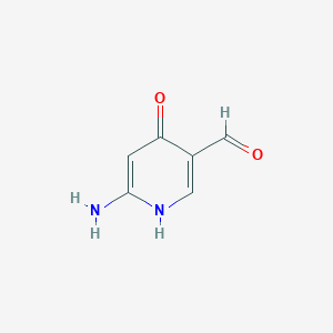 molecular formula C6H6N2O2 B14850046 6-Amino-4-hydroxynicotinaldehyde 
